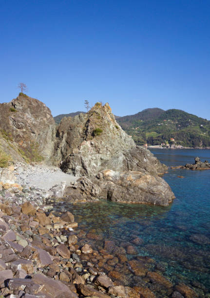 coastal landscape, Levanto, Italy stock photo