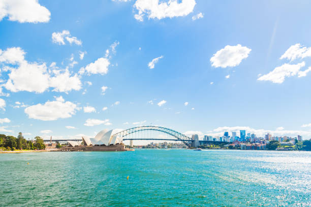 Coastline in Sydney stock photo