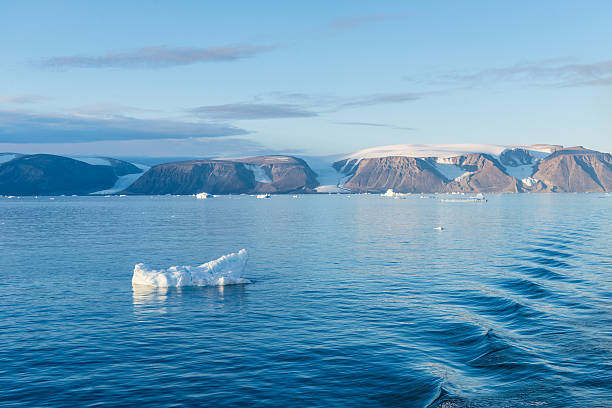 Coastline of Greenland stock photo
