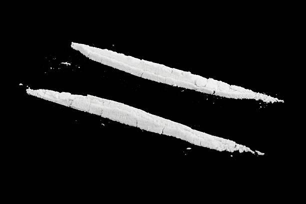 Cocaine Cocaine - isolated on a black background cocaine stock pictures, royalty-free photos & images