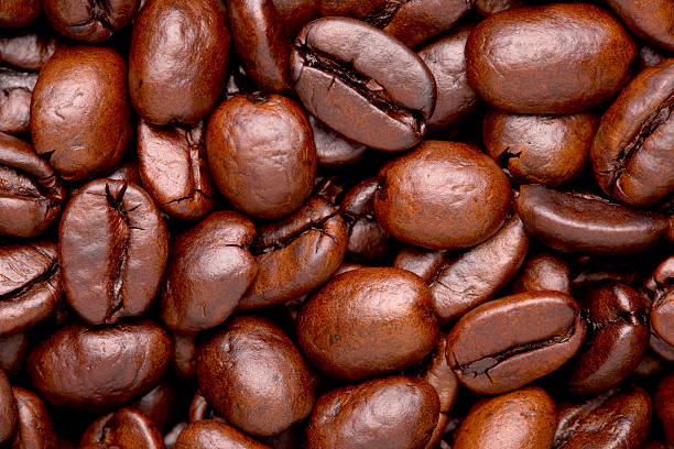 Coffee Beans Close Up stock photo