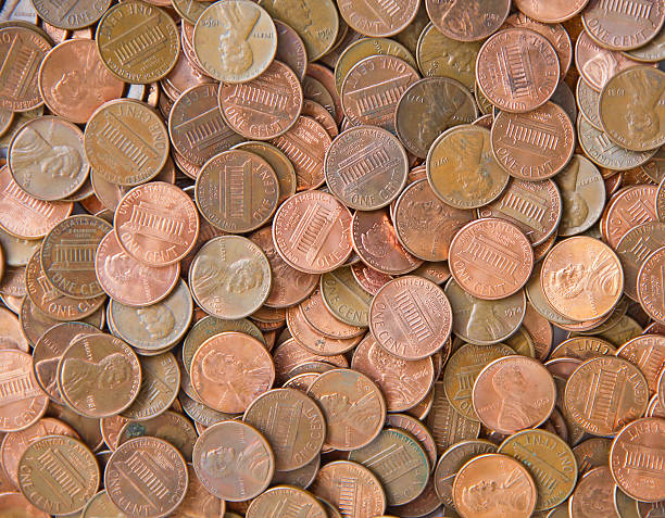 Coin background stock photo