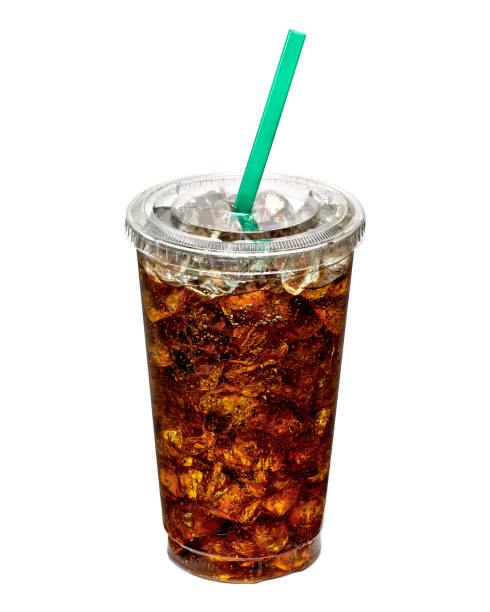 cola in take away cup - africa cup stockfoto's en -beelden
