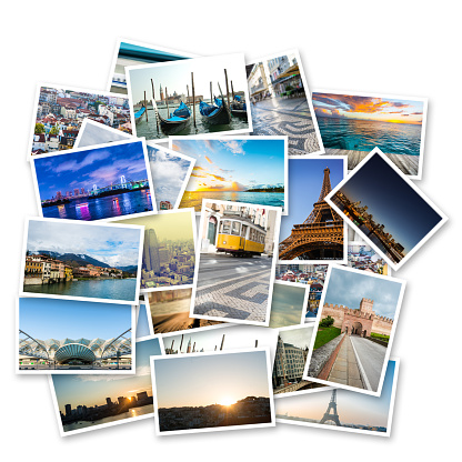 travel collage destinations famous