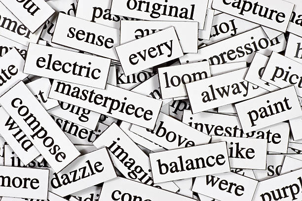 Collection of inspirational jumbled words A whole pile of jumbled up words. single word stock pictures, royalty-free photos & images
