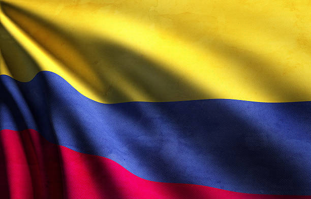 Colombia Flag stock photo