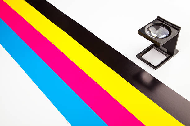 CMYK color guide stock photo