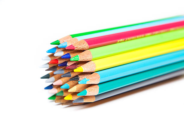 Color pencils stock photo