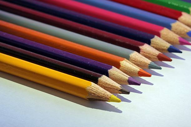 Color pencils stock photo