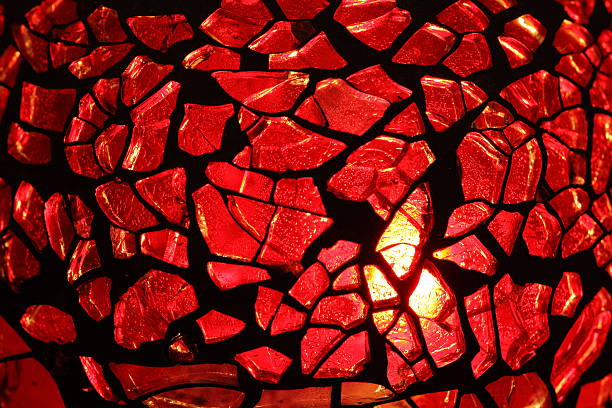 Color Red Mosaic Abstract background photo of colored glass mosaic. seleccion francia stock pictures, royalty-free photos & images