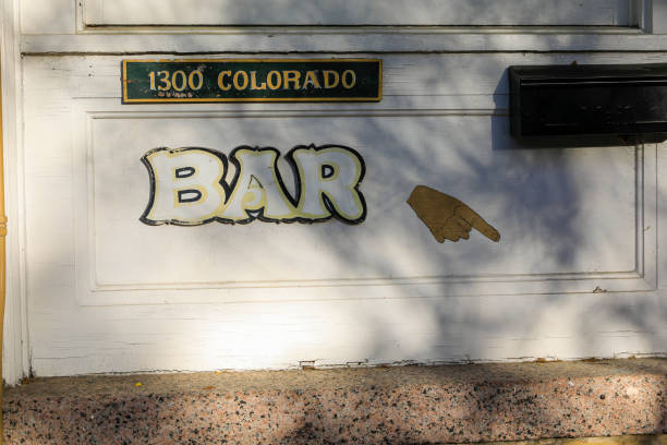 Colorado bar sign stock photo