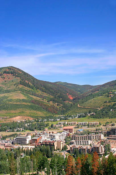 Colorado Mountain Town stock photo