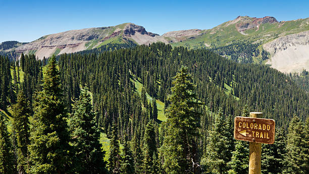 Colorado Trail Sign stock photo