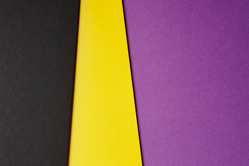 Colored Carboards Background In Black Yellow Purple Tone Copy S Stock Photo Download Image Now Istock