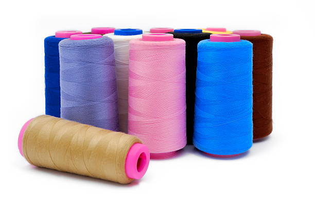 colored thread stock photo