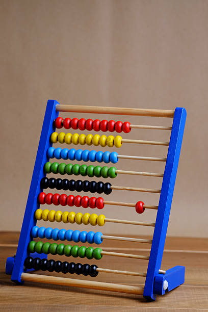 Colorful abacus. stock photo