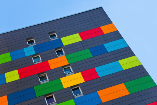 colorful appartment building