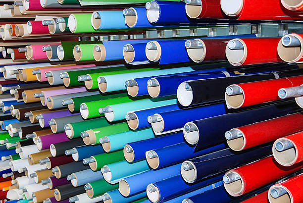 Colorful Board Rolls stock photo
