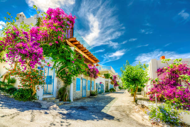 Colorful Bodrum Houses stock photo