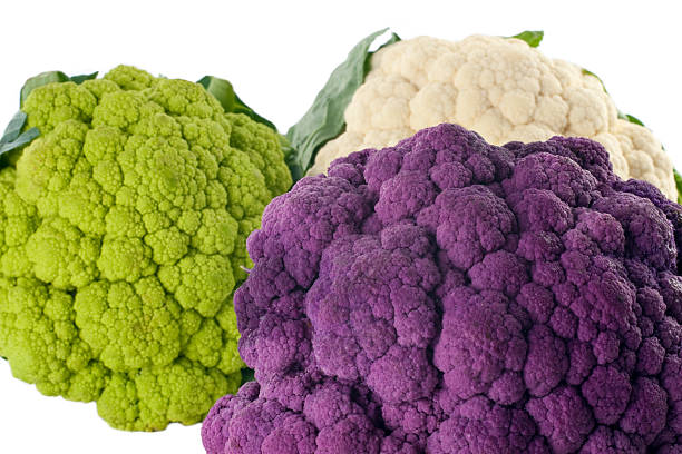 Colorful Cauliflower stock photo