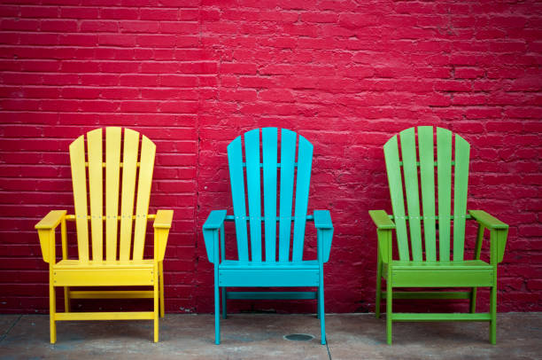Colorful Chairs stock photo