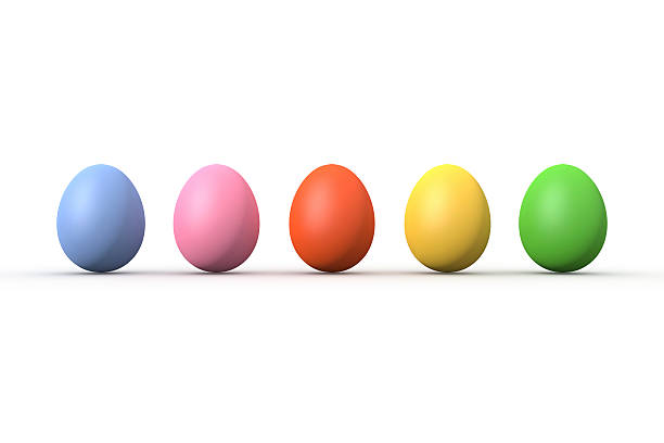 Colorful Easter Eggs stock photo