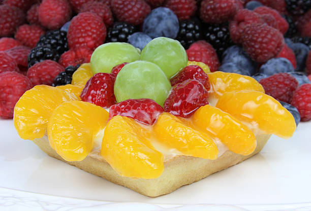 Colorful Fruit Pastry stock photo