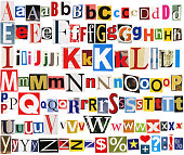 istock Colorful newspaper alphabet 474062446