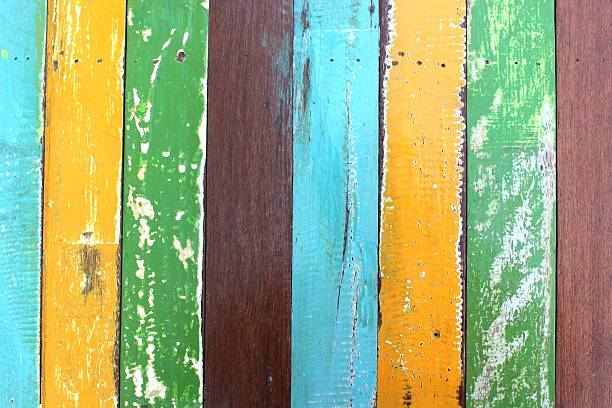Colorful of wood paint for textture background. stock photo