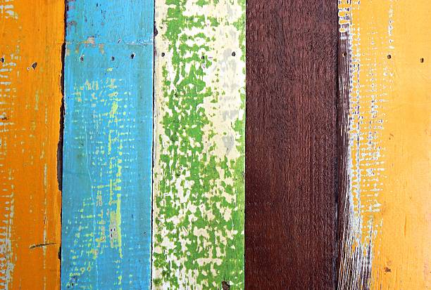 Colorful of wood paint for textture background. stock photo