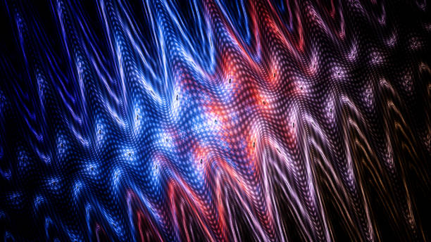 Colorful sonic waves abstract background stock photo