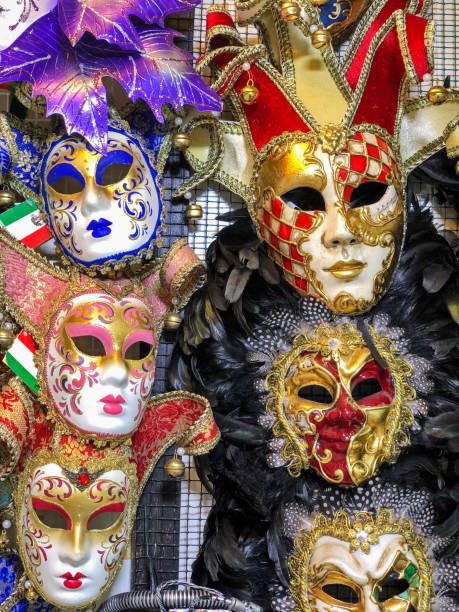 Colorful Venetian Masks stock photo
