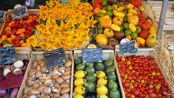 Colourful vegetables stock photo