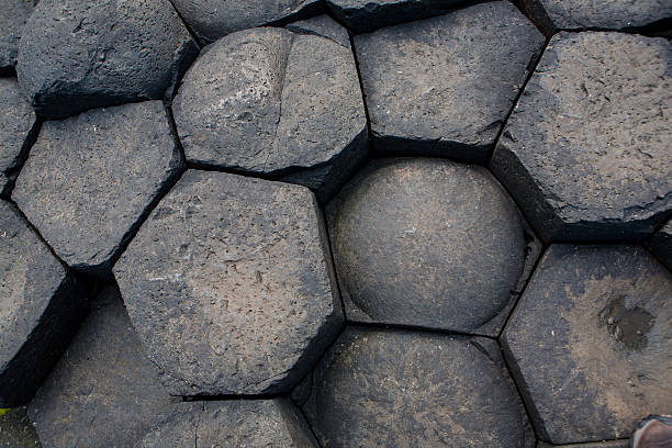 columnar basalt ends columnar basalt ends basalt stock pictures, royalty-free photos & images