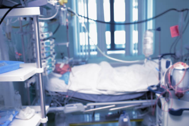 Comatose Patient In The Intensive Care Unfocused Background Stock Photo Download Image Now Istock