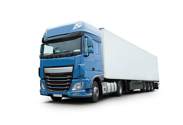 Commercial Land Vehicle (clipping path) stock photo