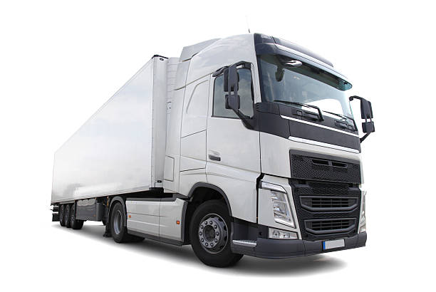 Commercial Lorry Vehicle (clipping path) stock photo