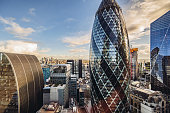 istock Commercial skyscrapers in City of London 1355247880