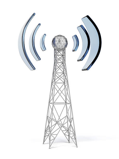 Communication antenna Communication antenna   isolated on a white background. 3d render animal antenna stock pictures, royalty-free photos & images