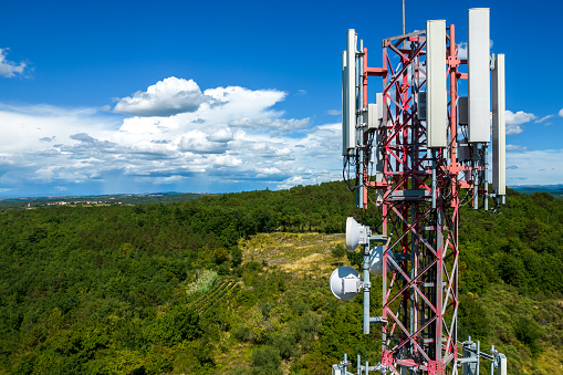 5G cellular communications tower
