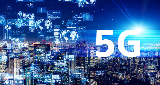 5G (5th generation) communication technology concept. Smart city. Telecommunication. 5G (5th generation) communication technology concept. Smart city. Telecommunication. 5g stock pictures, royalty-free photos & images