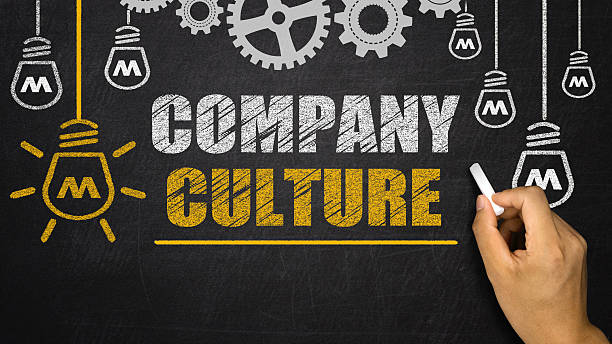 Company Culture concept on blackboard stock photo