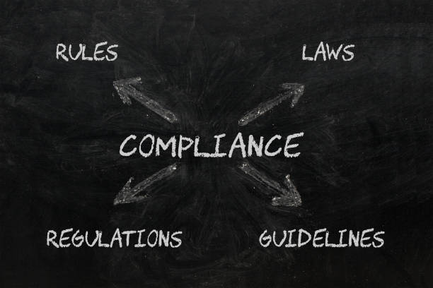 Compliance Rules Laws Regulations stock photo