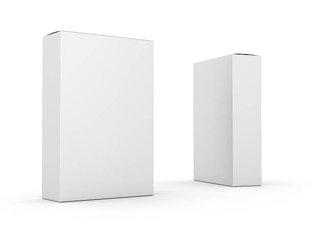 composition of two boxes stock photo