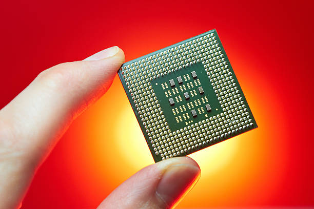 Computer Chip stock photo