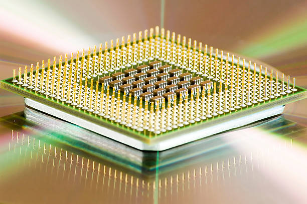 computer chip stock photo