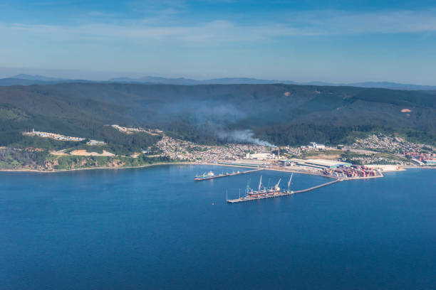 Concepción Bay - Chile stock photo