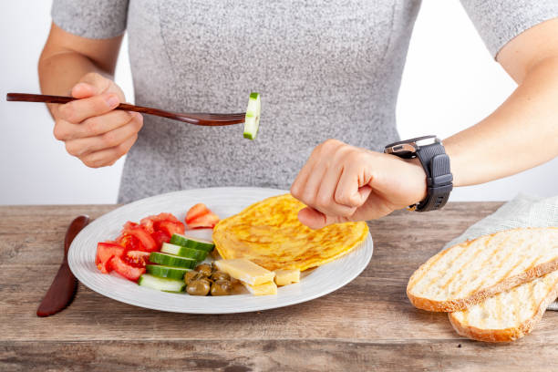 concept image showing intermittent fasting stock photo