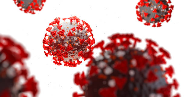 Concept of SARS-CoV-2 or 2019-ncov coronavirus stock photo