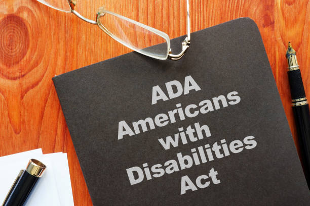Conceptual photo showing printed text Americans with Disabilities Act (ADA) stock photo
